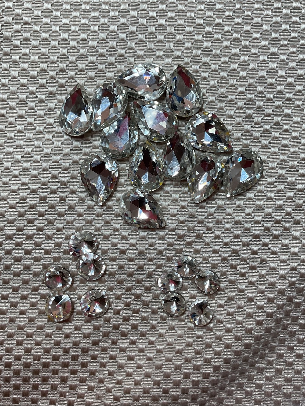Three Fancy Crystal Rhinestones Appliqué Sew On Wedding Dress Decor - Picture 6 of 12